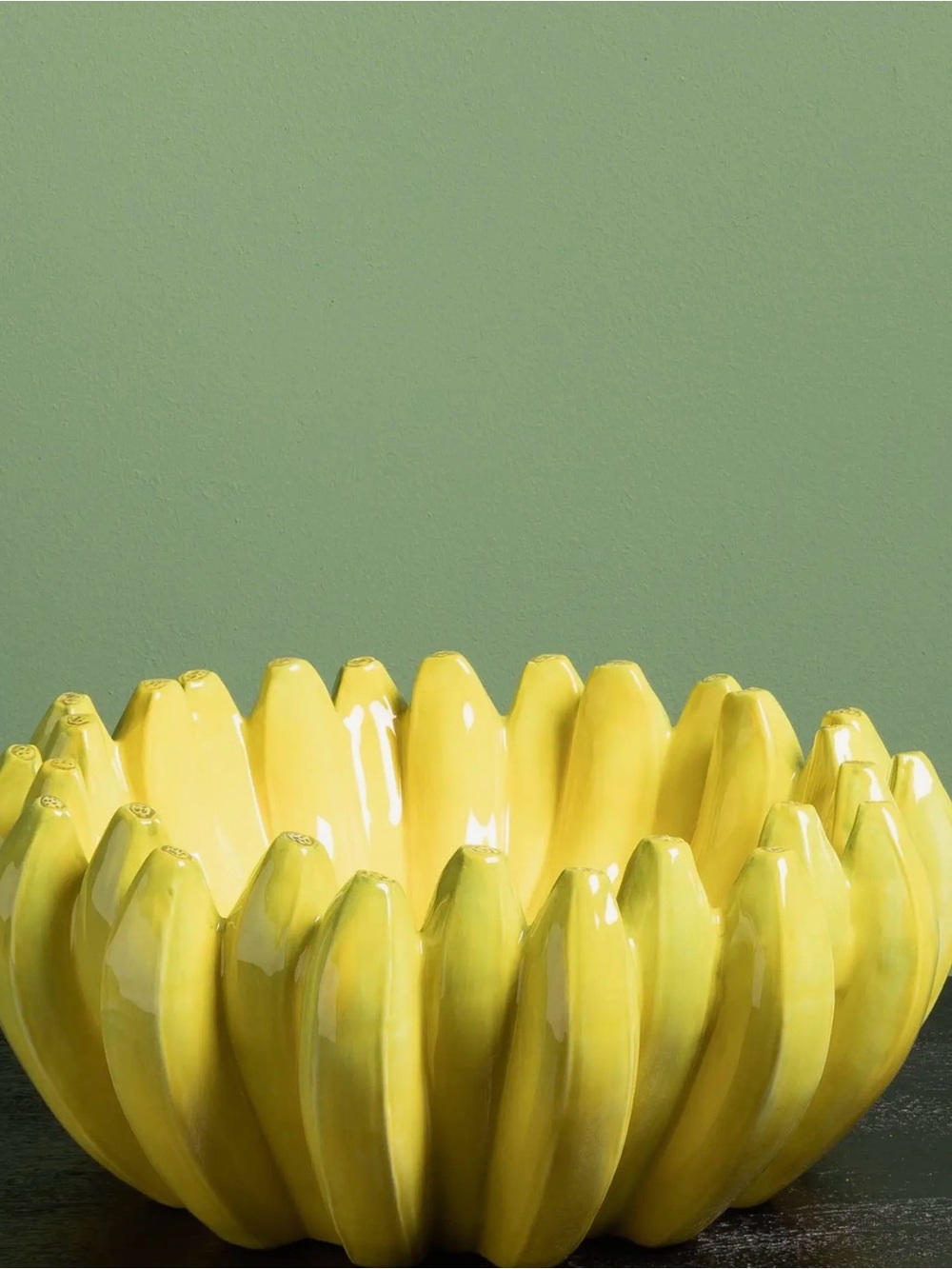 Oversized Dolomite Banana Bowl